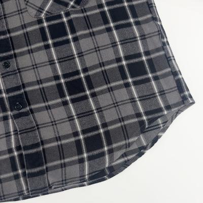 UNUSED [ US2524 (Rayon check shirt) ] GRAY×DARK GREEN