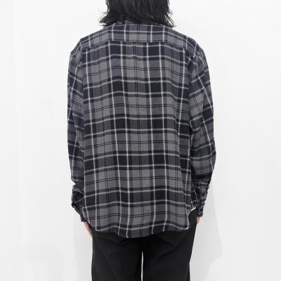 UNUSED [ US2524 (Rayon check shirt) ] GRAY×DARK GREEN