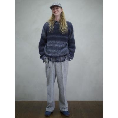 UNUSED [ US2524 (Rayon check shirt) ] GRAY×DARK GREEN