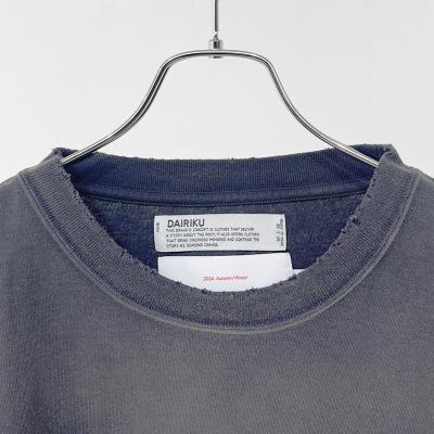 DAIRIKU [ "WHERE" Vintage Theme Tee ] Vintage Navy