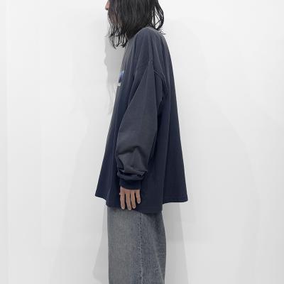 DAIRIKU [ "WHERE" Vintage Theme Tee ] Vintage Navy