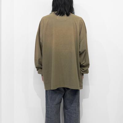 DAIRIKU [ "WHO" Vintage Theme Tee ] Vintage Khaki