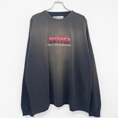DAIRIKU [ "WHO" Vintage Theme Tee ] Vintage Navy