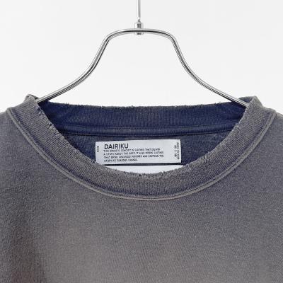 DAIRIKU [ "WHO" Vintage Theme Tee ] Vintage Navy