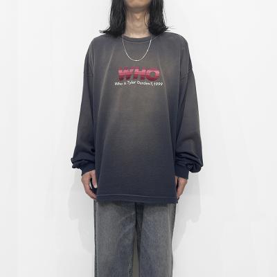 DAIRIKU [ "WHO" Vintage Theme Tee ] Vintage Navy