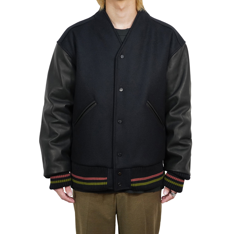 ジャケット・アウター sasquatchfabrix WA-NECK STADIUM JACKET sasquatchfabrix WA-NECK STADIUM JACKET