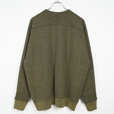 YANTOR [ 12G Cotton Knit Pullover ] CAMEL