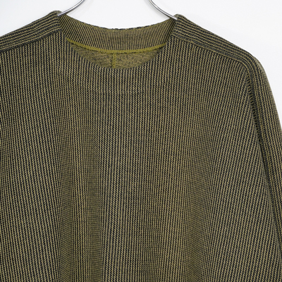 YANTOR [ 12G Cotton Knit Pullover ] CAMEL