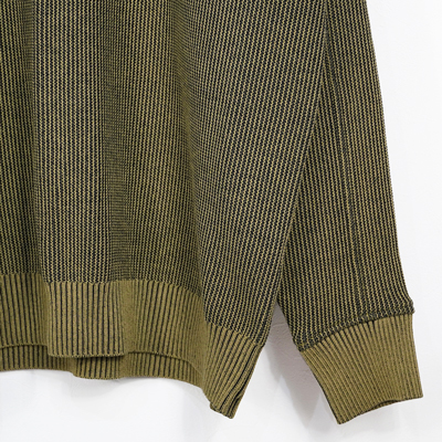 YANTOR [ 12G Cotton Knit Pullover ] CAMEL