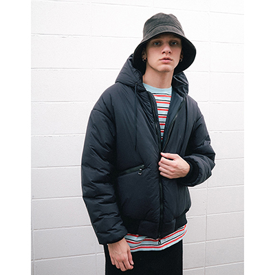 UNUSED [ US2260 (Hooded padding jacket) ] BLACK