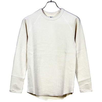 Sasquatchfabrix. [KNIT CORDUROY CREWNECK] OFFWHITE