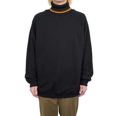 Sasquatchfabrix. [ TALISMAN TURTLE NECK SWEATSHIRT ] BLACK