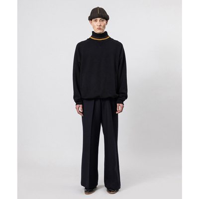 Sasquatchfabrix. [ TALISMAN TURTLE NECK SWEATSHIRT ] BLACK