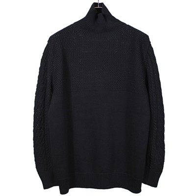 YANTOR [ Cotton Turtle Knit ] BLACK