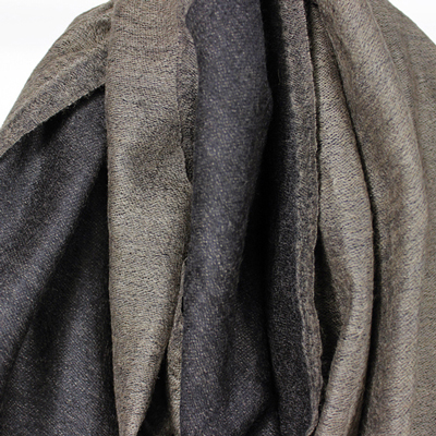 YANTOR [ Handwoven Wool Stole ] BLACK