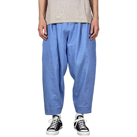 YANTOR [ Bleach 10oz Denim 1tuck Pants ] LIGHTBLUE | ロイド・エフ 