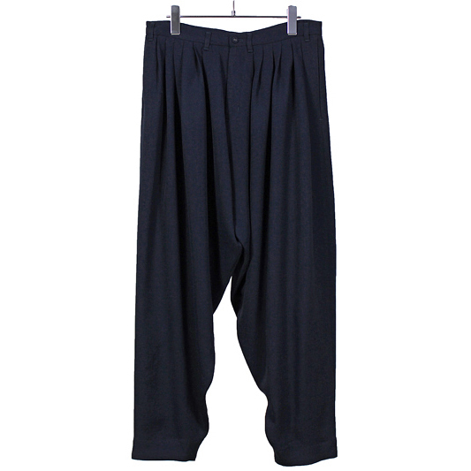 YANTOR [ Triace 6 tuck Pants ] NAVY | ロイド・エフダブリュー 