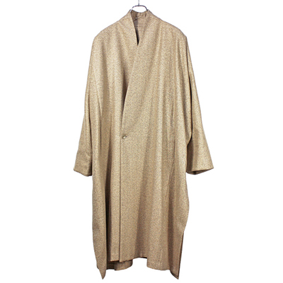 YANTOR [ Tweed Wool Slit Coat ] BEG