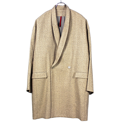 YANTOR [ Tweed Wool Long Jacket ] BEG