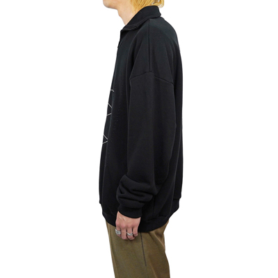 Sasquatchfabrix. [ TALISMAN HALF ZIP SWEATSHIRT ] BLACK