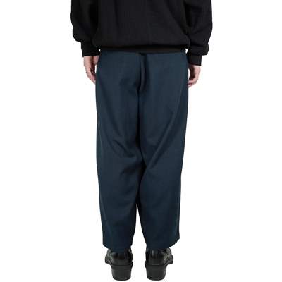 YANTOR [ 6ply Khadi 2tuck Wide Pants ] NAVY