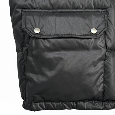 DAIRIKU [ Check Nylon Reversible Down Jacket ] Black