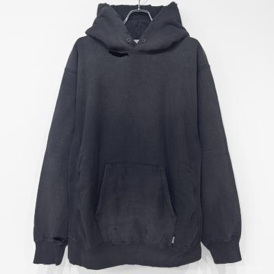 SUGARHILL [ AGED HOODIE ] ASH BLACK