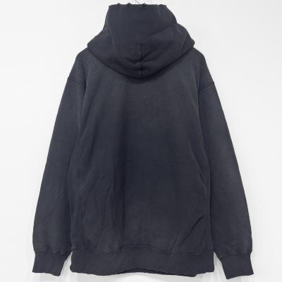 SUGARHILL [ AGED HOODIE ] ASH BLACK
