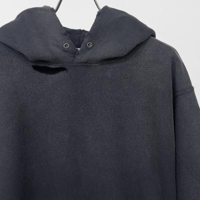 SUGARHILL [ AGED HOODIE ] ASH BLACK