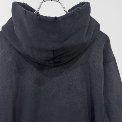 SUGARHILL [ AGED HOODIE ] ASH BLACK