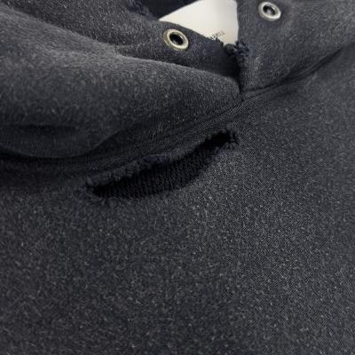 SUGARHILL [ AGED HOODIE ] ASH BLACK