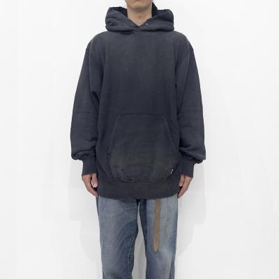 SUGARHILL [ AGED HOODIE ] ASH BLACK