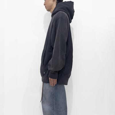 SUGARHILL [ AGED HOODIE ] ASH BLACK