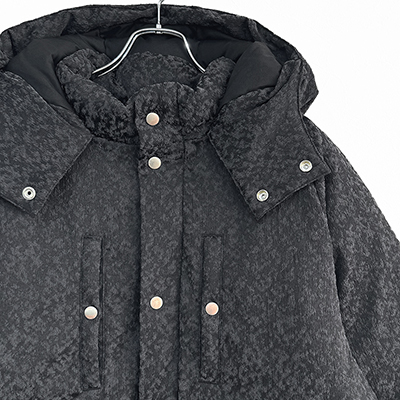 SUGARHILL [ URETHANE JACQUARD PUFFER JACKET ] BLACK