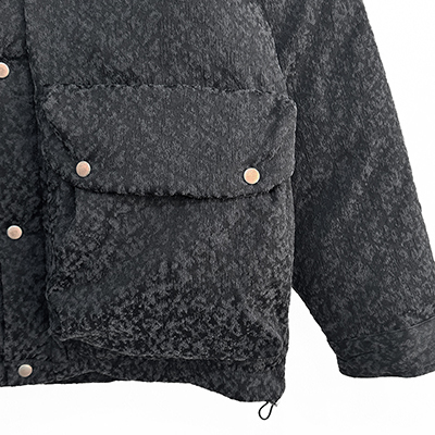 SUGARHILL [ URETHANE JACQUARD PUFFER JACKET ] BLACK