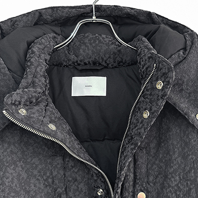 SUGARHILL [ URETHANE JACQUARD PUFFER JACKET ] BLACK