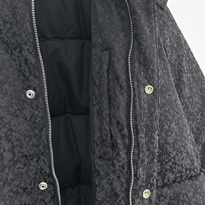 SUGARHILL [ URETHANE JACQUARD PUFFER JACKET ] BLACK