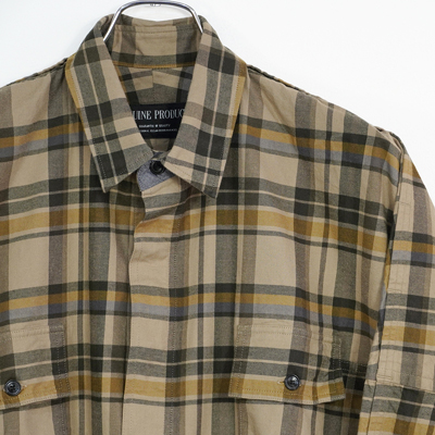 ESSAY [ DRAPE SHIRT (SH-1) ] BEIGE CHECK