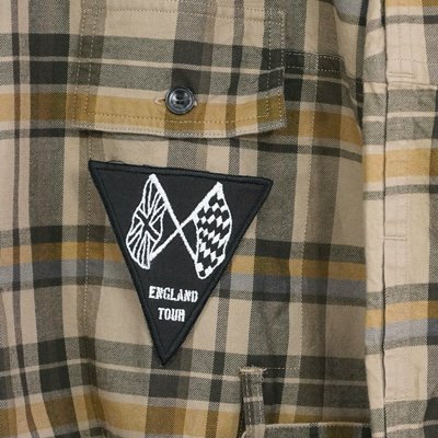 ESSAY [ DRAPE SHIRT (SH-1) ] BEIGE CHECK