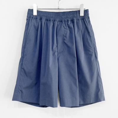 MATSUFUJI [ Pinstripes Short Pants ] DEEP BLUE