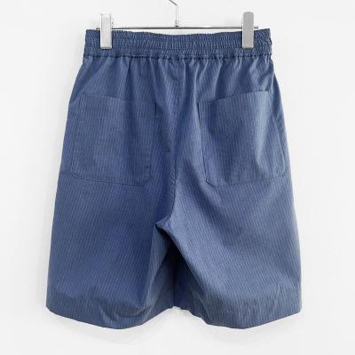 MATSUFUJI [ Pinstripes Short Pants ] DEEP BLUE