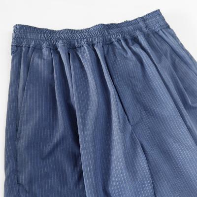 MATSUFUJI [ Pinstripes Short Pants ] DEEP BLUE
