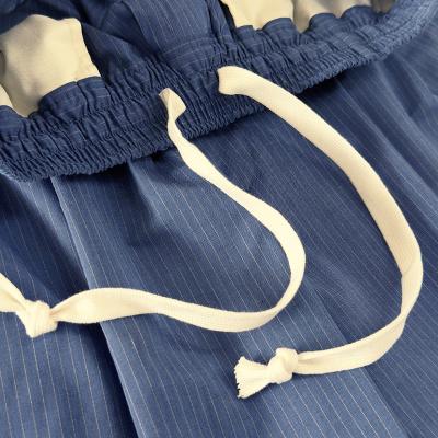 MATSUFUJI [ Pinstripes Short Pants ] DEEP BLUE