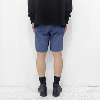 MATSUFUJI [ Pinstripes Short Pants ] DEEP BLUE