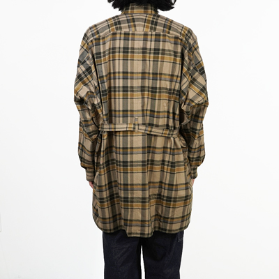 ESSAY [ DRAPE SHIRT (SH-1) ] BEIGE CHECK