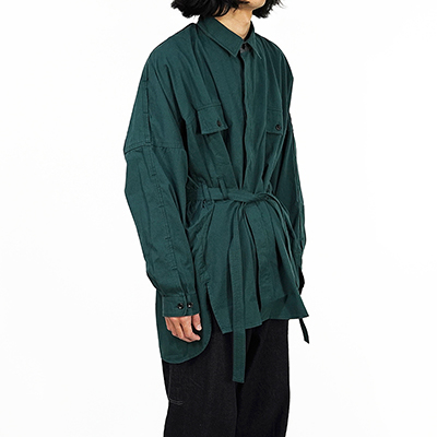 ESSAY [ DRAPE SHIRT (SH-1) ] GREEN