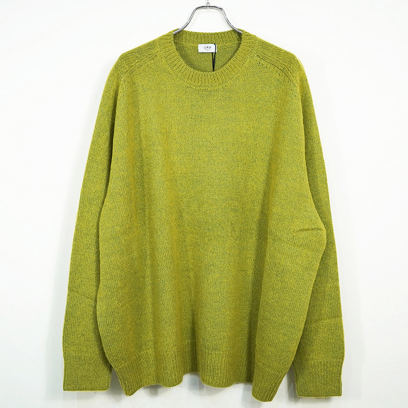 URU [ CREW NECK KNIT ] Y.GREEN | ロイド・エフダブリュー (LLOYD FW)