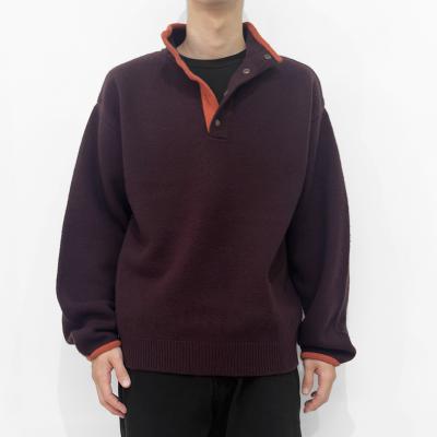 UNUSED [ US2517 (5G Wool pullover knit) ] BURGUNDY