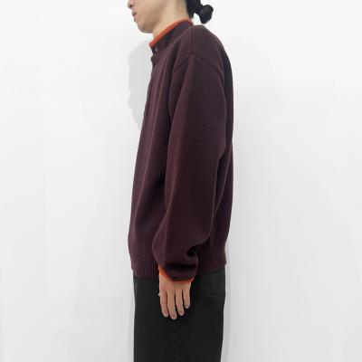 UNUSED [ US2517 (5G Wool pullover knit) ] BURGUNDY