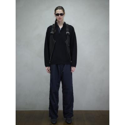UNUSED [ US2517 (5G Wool pullover knit) ] BLACK